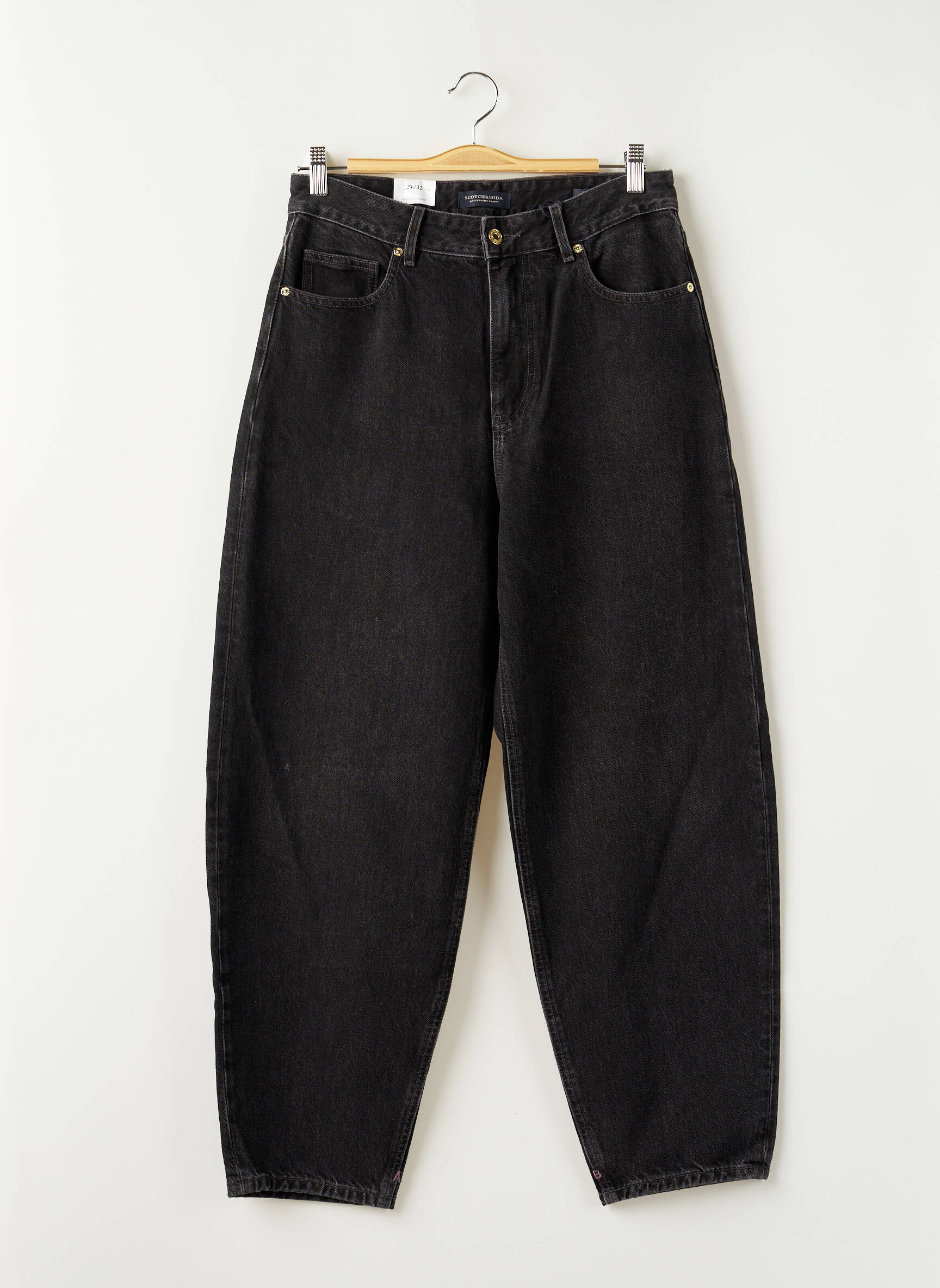 Scotch Soda Jean Mom Femme couleur noir
