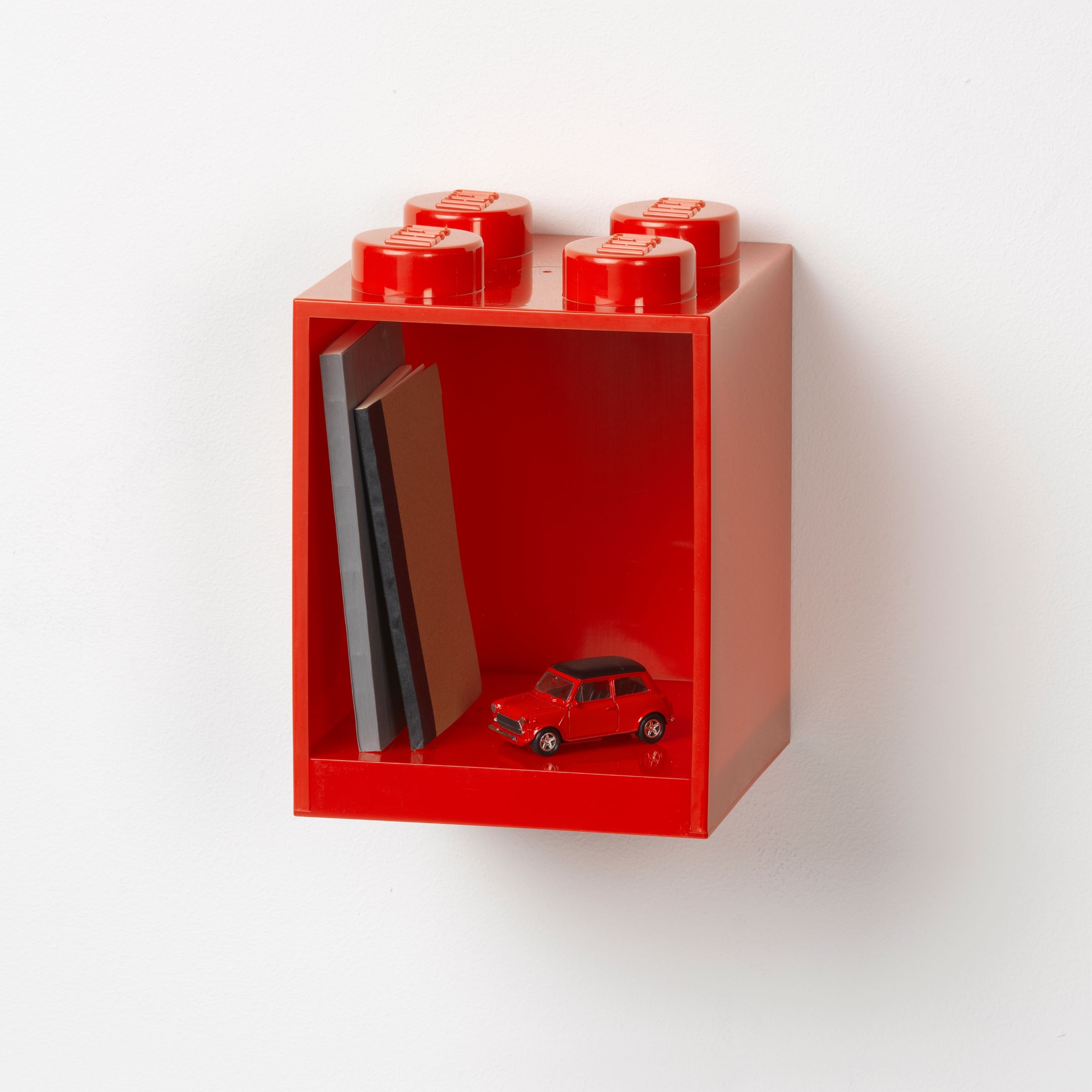 Steinregal mit 4 Noppen in Rot 5006578