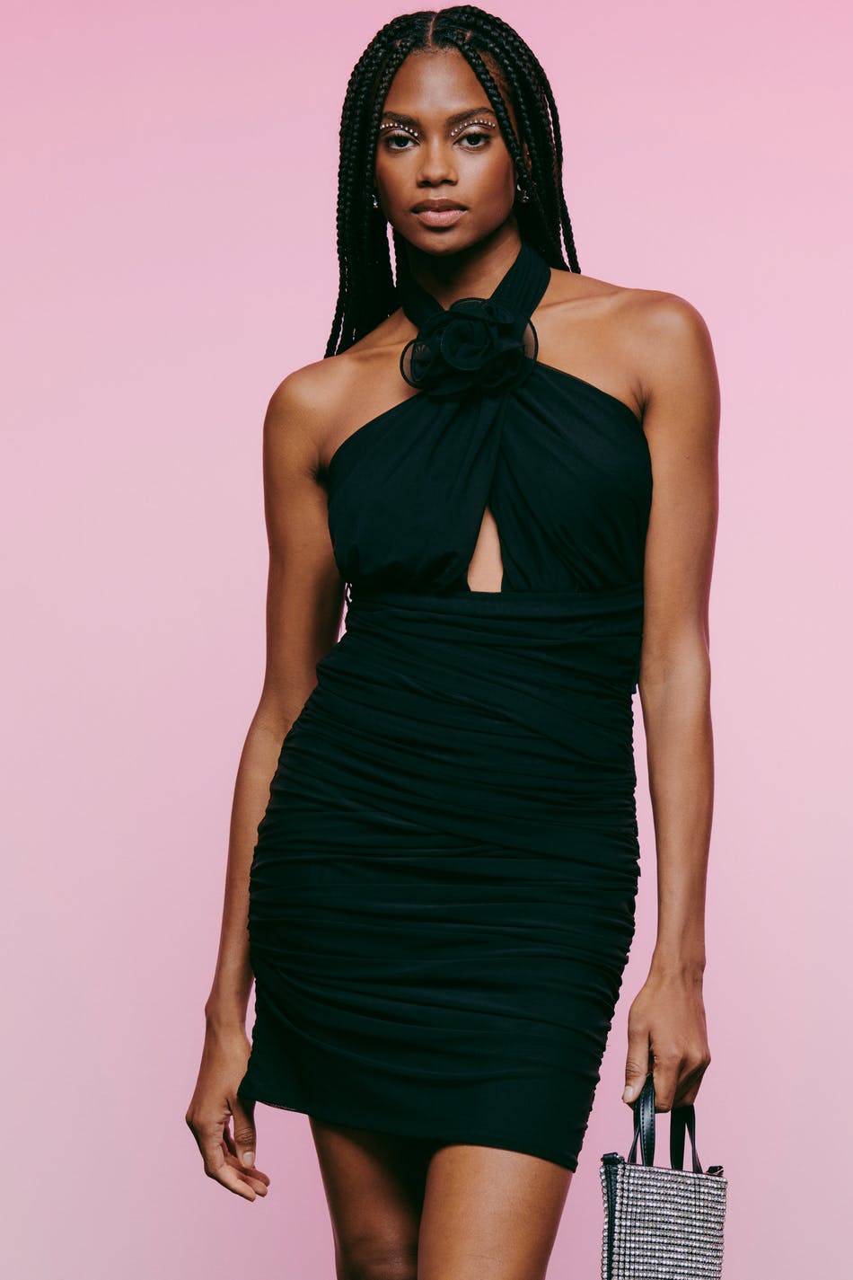 Rose mesh dress