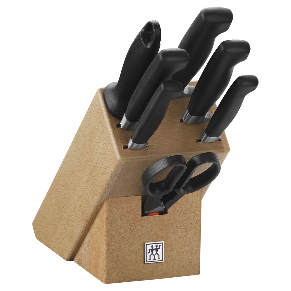 Messerblockset 8-tlg, Natur