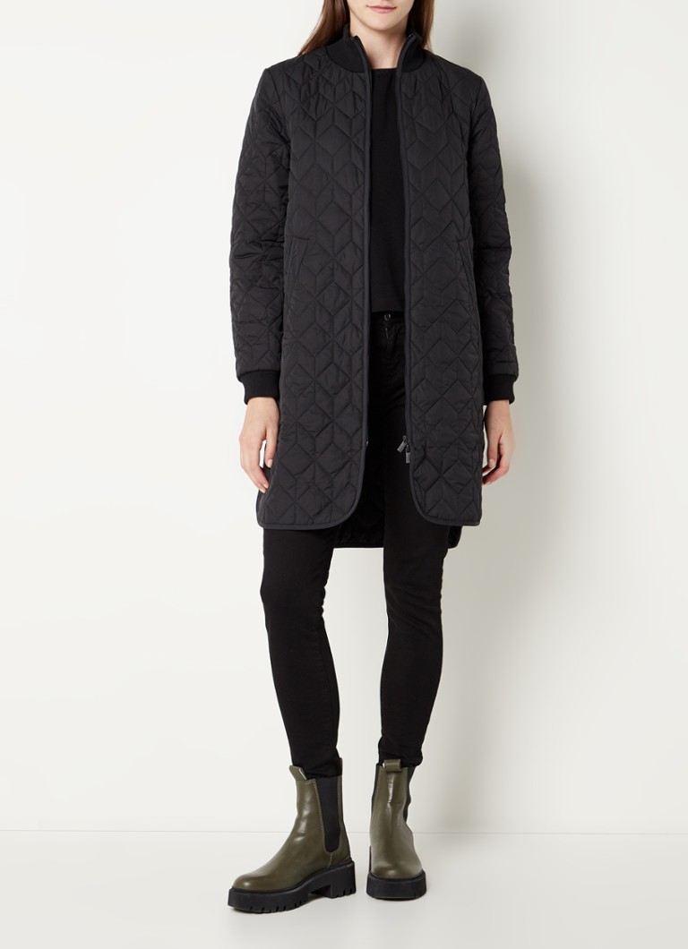 Ilse Jacobsen Quilted Bomber Jacket with Quilt Pattern