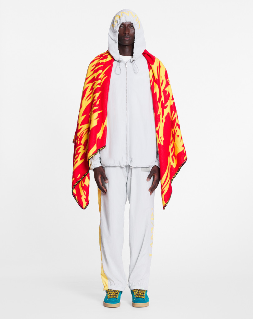 HOODIE ZIPPÉ À BANDES CONTRASTÉES LANVIN X FUTURE