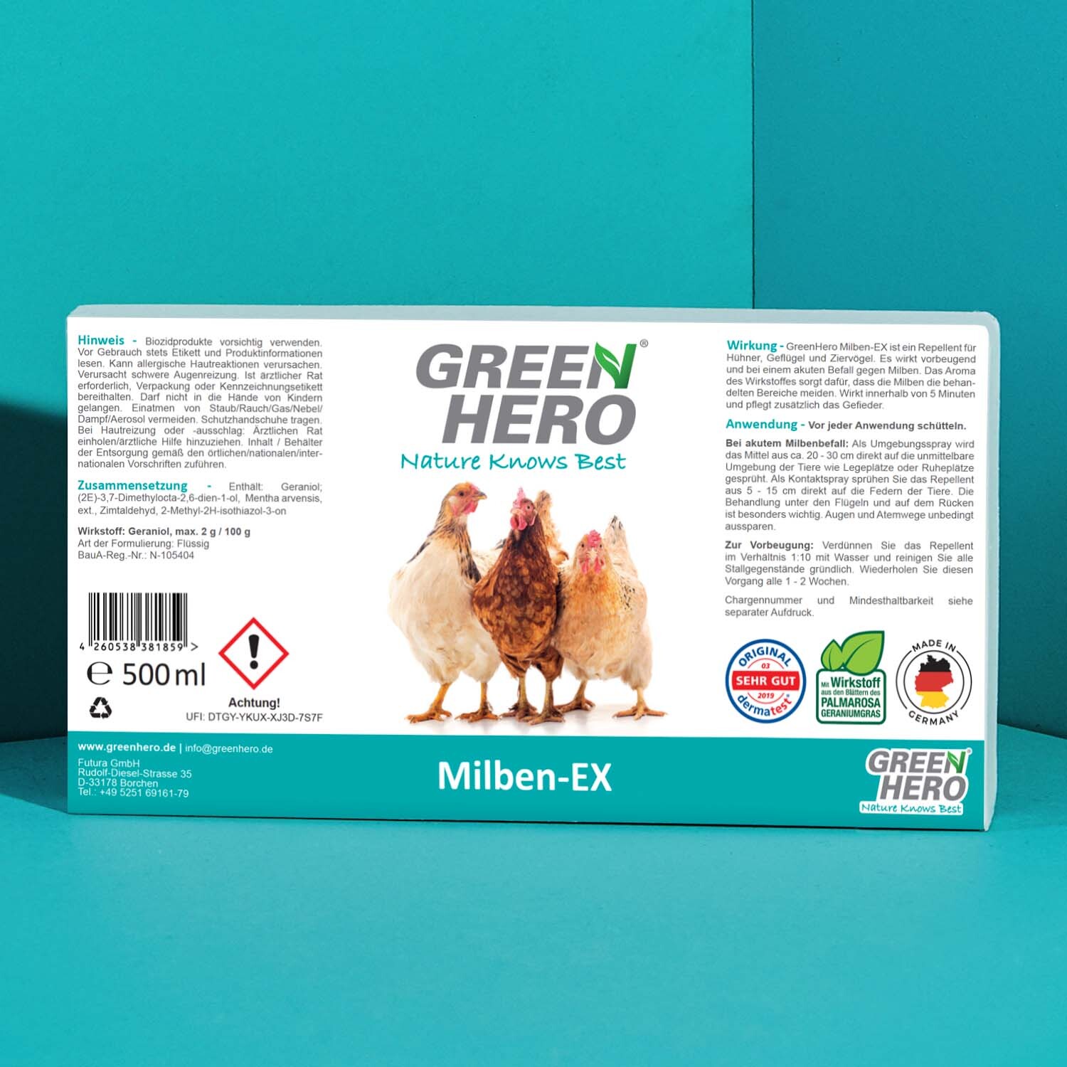 Greenhero Zubehör Greenhero Milbenspray für Hühner