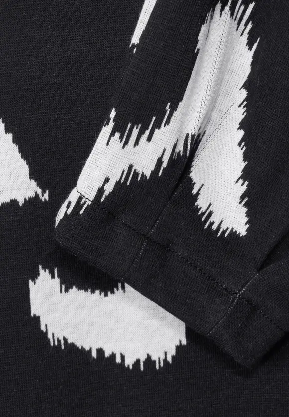 Street One Shirt mit Jaquard Muster