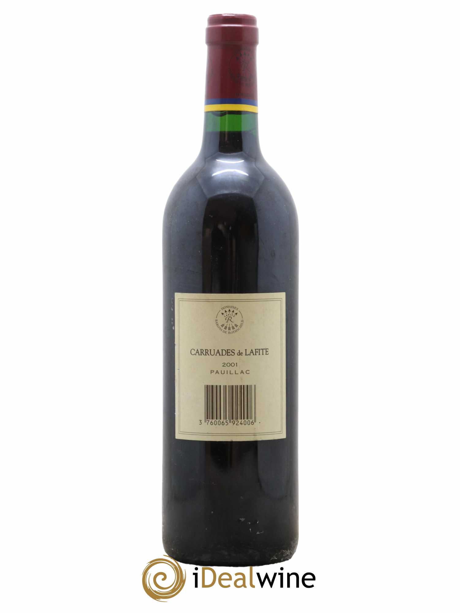 Carruades de Lafite Rothschild Second vin  2001 - Lot de 1 Bouteille