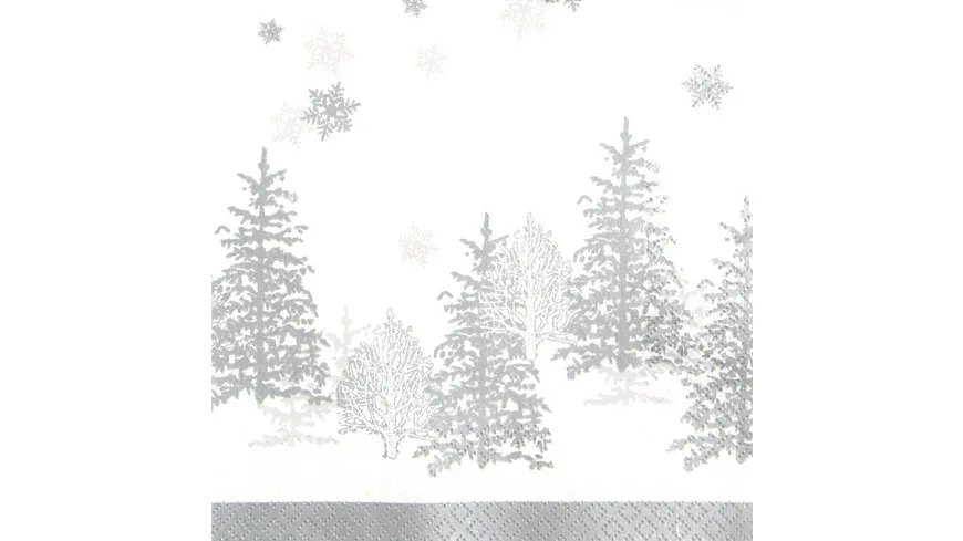 Home-Fashion Tissue-Serviette 33x33 cm weiß