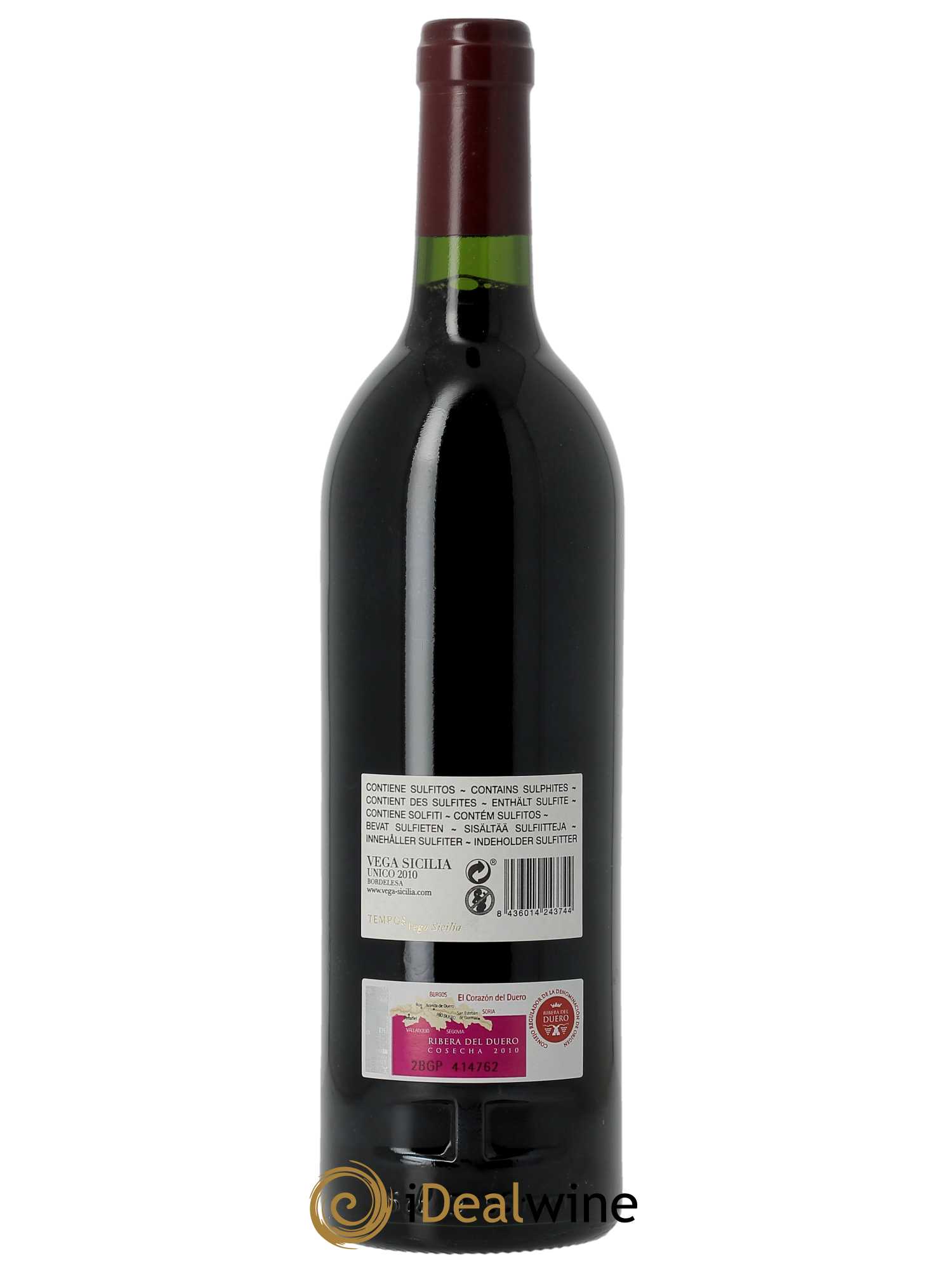 Ribera Del Duero DO Vega Sicilia Unico Famille Alvarez (CBO à partir de 3 bts) 2010 - Lot de 1 Bouteille