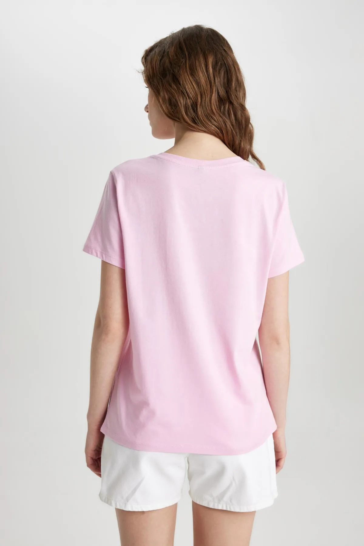DeFacto  Bedrucktes T-Shirt mit Rundhalsausschnitt und kurzen Ärmeln in normaler Passform C2583ax24sm