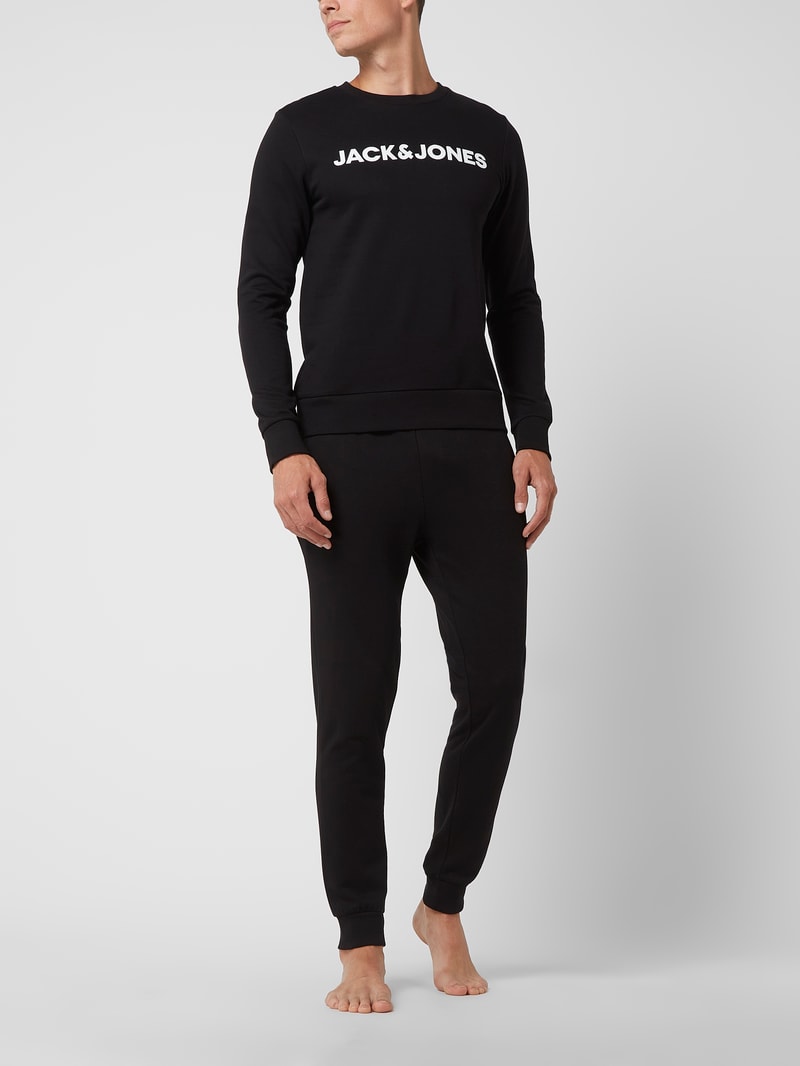 Loungewear im Set in schwarz