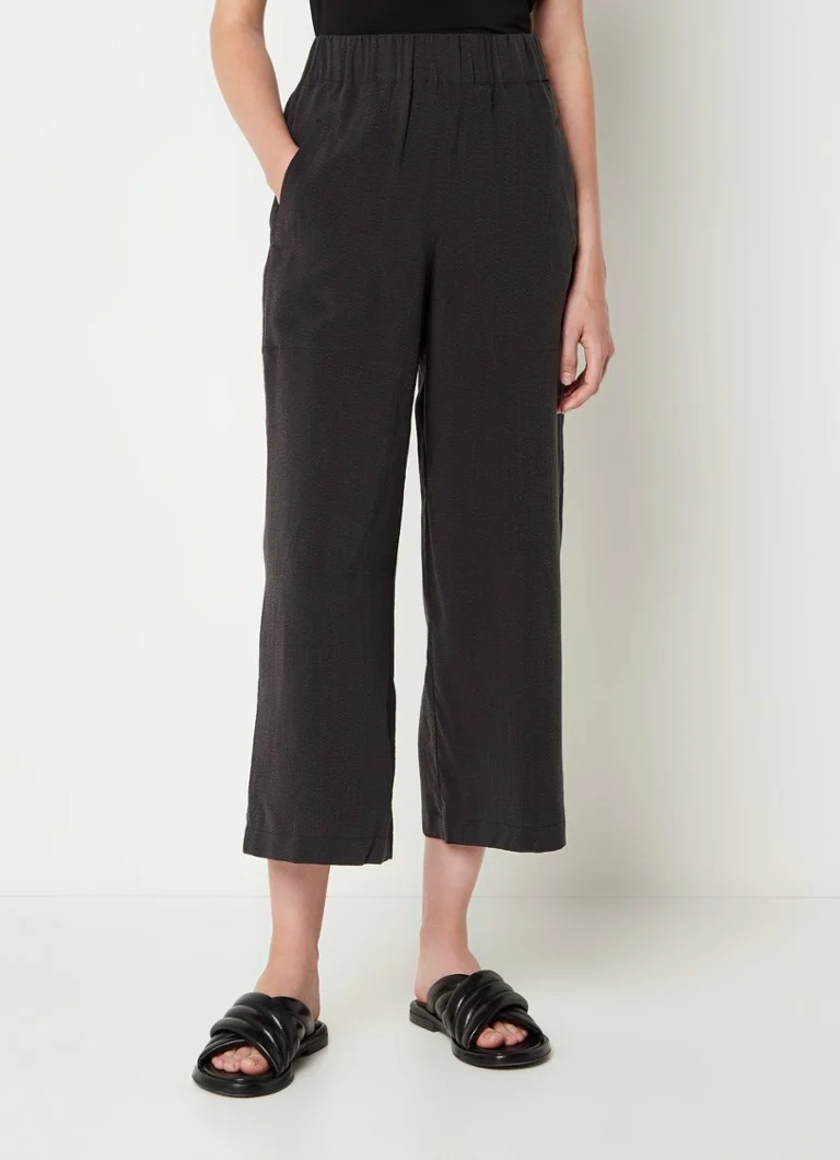 Whistles Jade high-waist loose-fit trousers in lyocell with side pockets