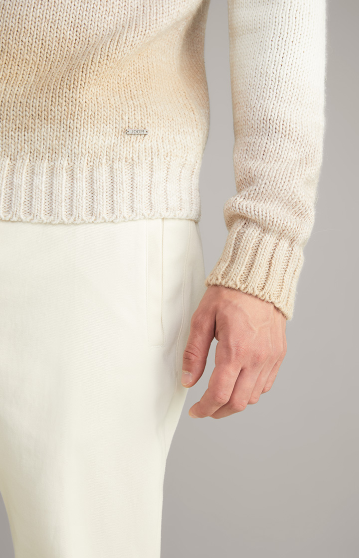 Rollkragenpullover Bores in Beige meliert