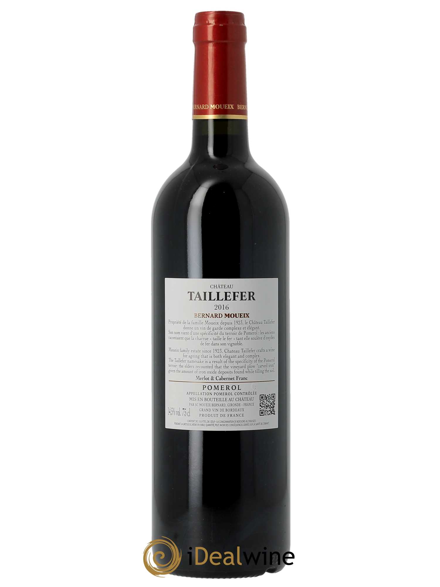 Château Taillefer  2016 - Lot de 1 Bouteille