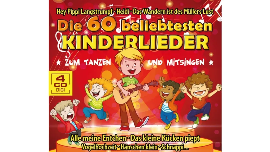 Die 60 beliebtesten Kinderlieder