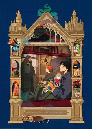 Puzzle 1000 Teile - Harry Potter auf dem Weg nach Hogwarts