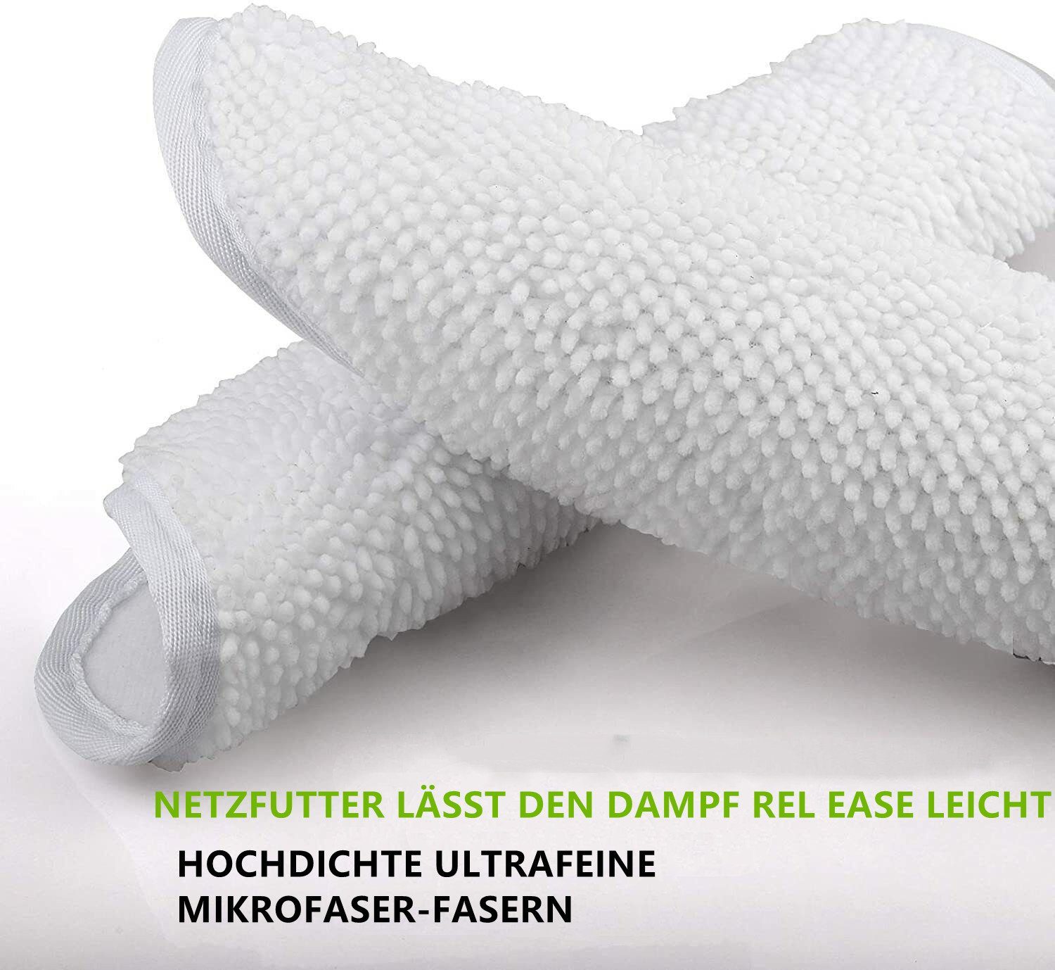 LETGOSPT Staubsaugerbeutel 6x Ersatzbezüge für Vileda Steam Dampfreiniger, Microfaserbezügen 100 Grad Hot Spray Steam Tücher