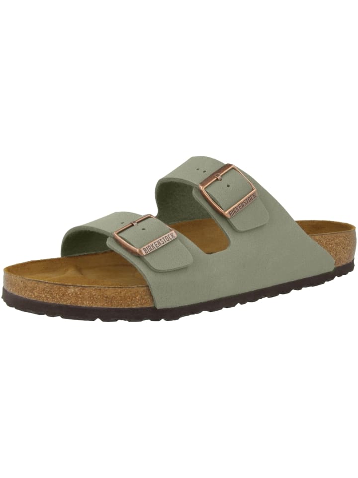 Birkenstock Sandale Arizona Birko-Flor Nubuk normal in grau günstig kaufen