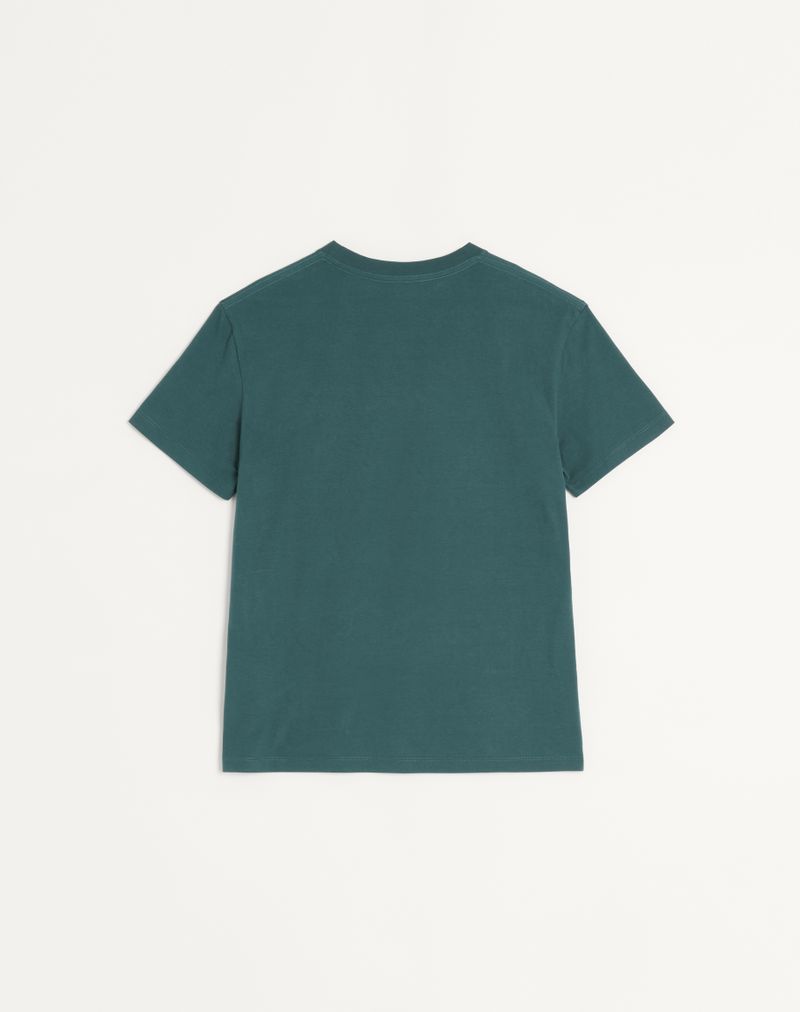 T-shirt en coton avec écusson logo V
