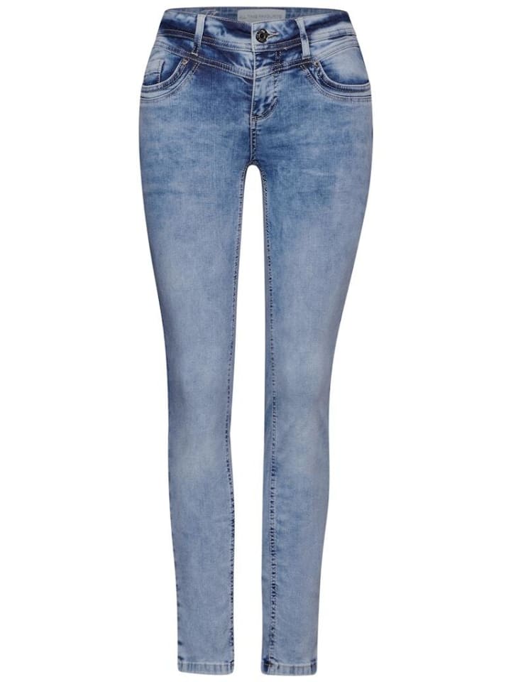 Street One Jeans in light blue random wash günstig kaufen