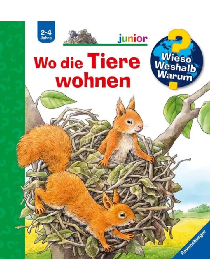 Ravensburger Wieso? Weshalb? Warum? junior, Band 46: Wo die Tiere wohnen günstig kaufen onesize