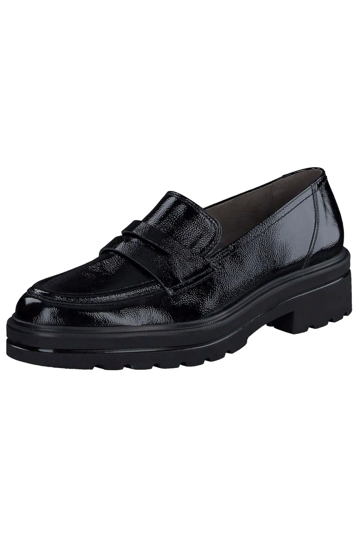 Paul Green  Flacher Schuh - Schwarz - Blockabsatz