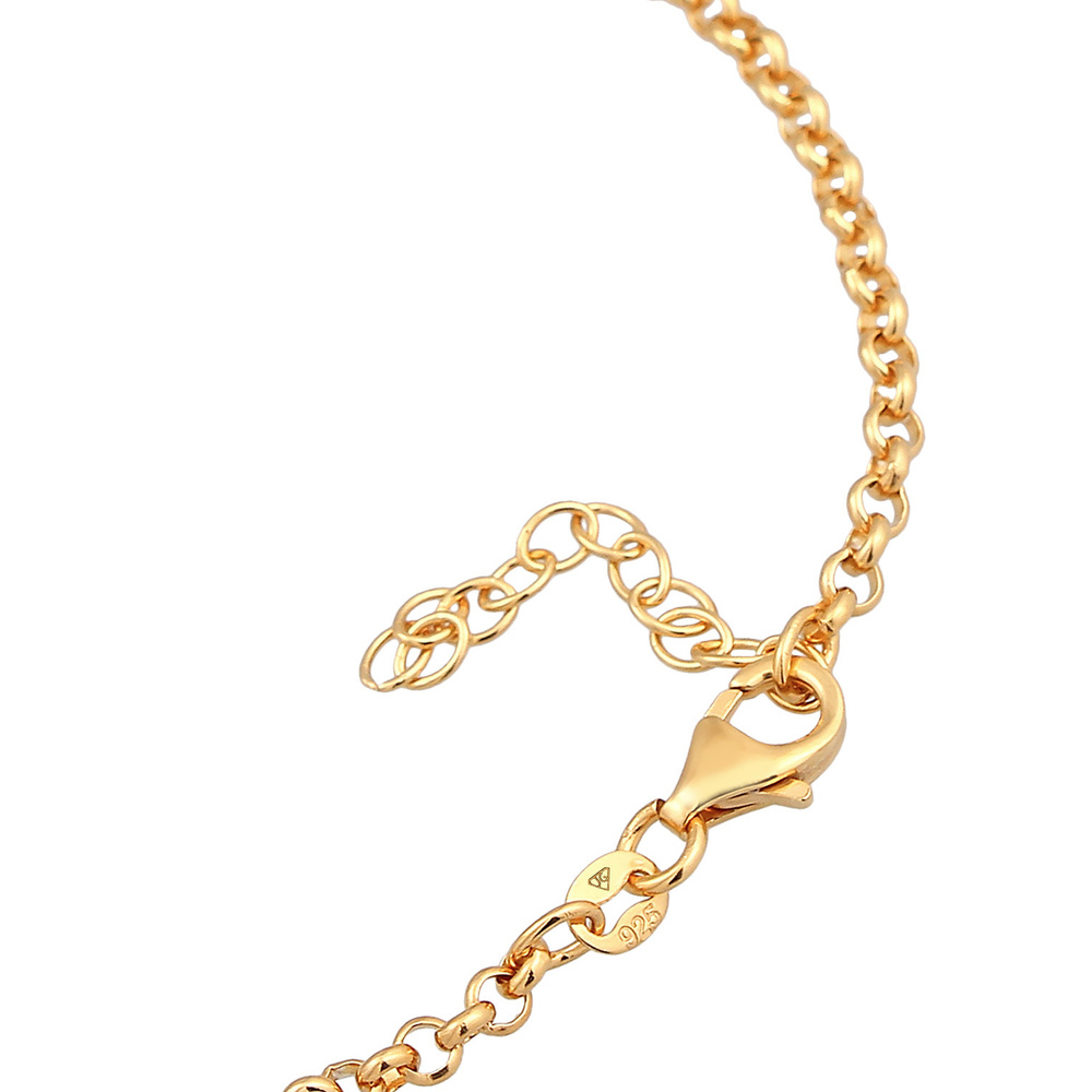 Elli Elli Bracelet Pendentif femme plaque filigrane en argent 925 sterling Bracelet