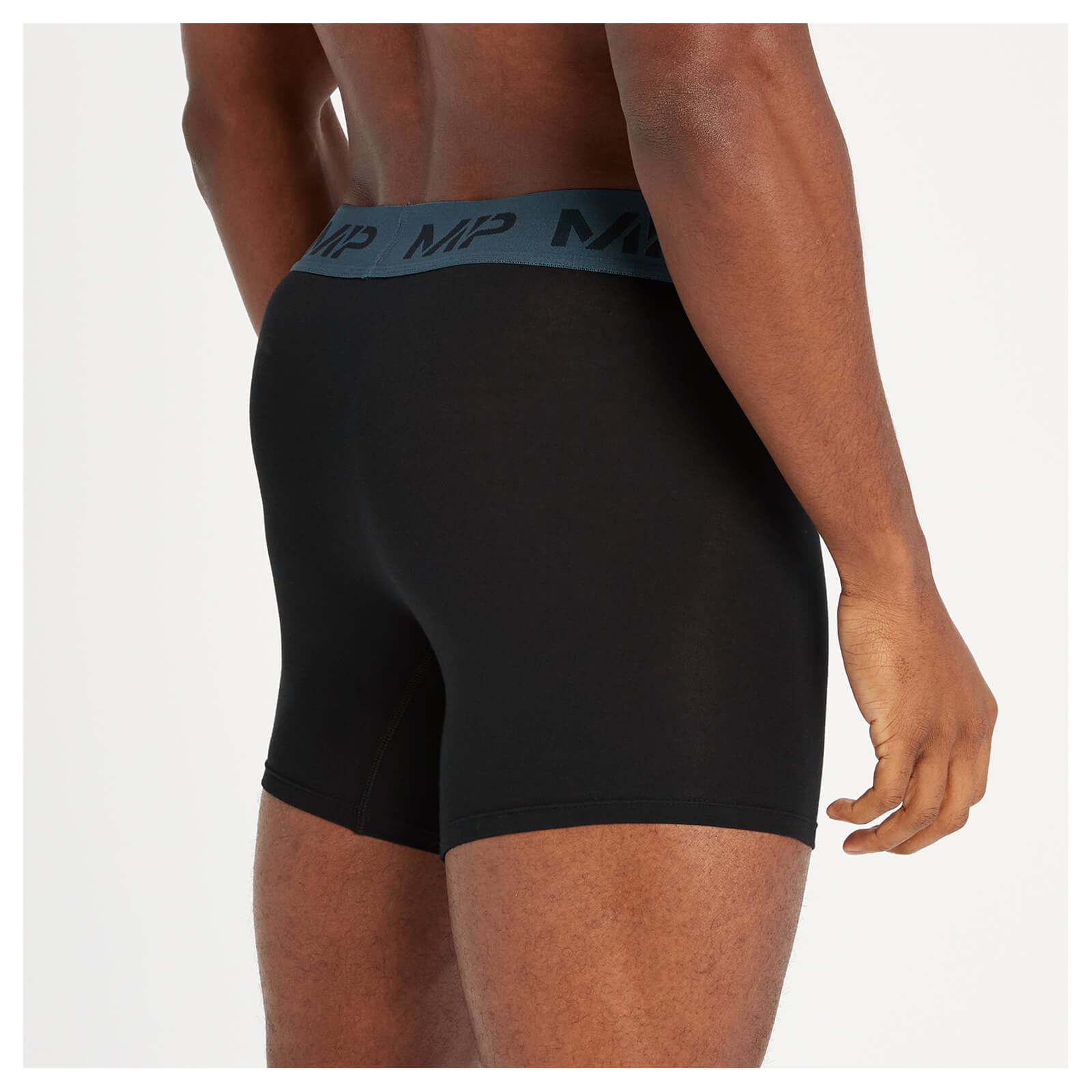 Boxers à ceinture colorée MP pour hommes  – Noir/Bleu fumé/Bleu galet/Gris foncé