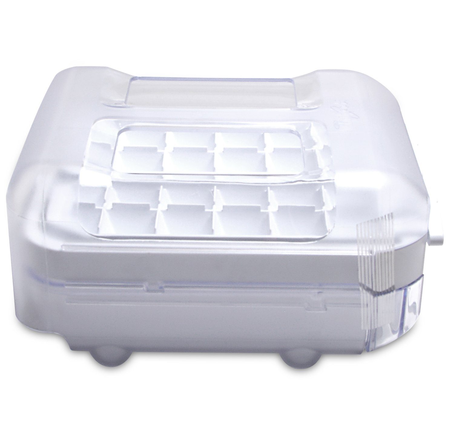 Wpro Eiswürfelbehälter 484000001113, Kunststoff, Eisbereiter universal für Kühlschrank, Gefrierschrank