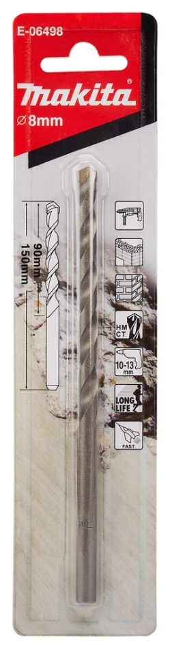 Makita Accessories E-06498 Muurausporanterä 8x150mm