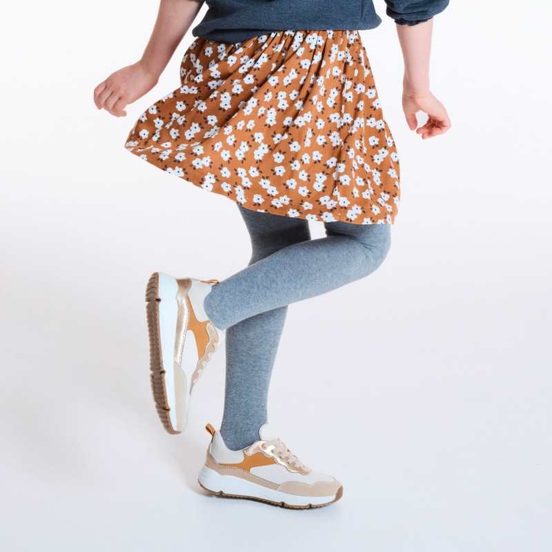 Baskets running beige fille