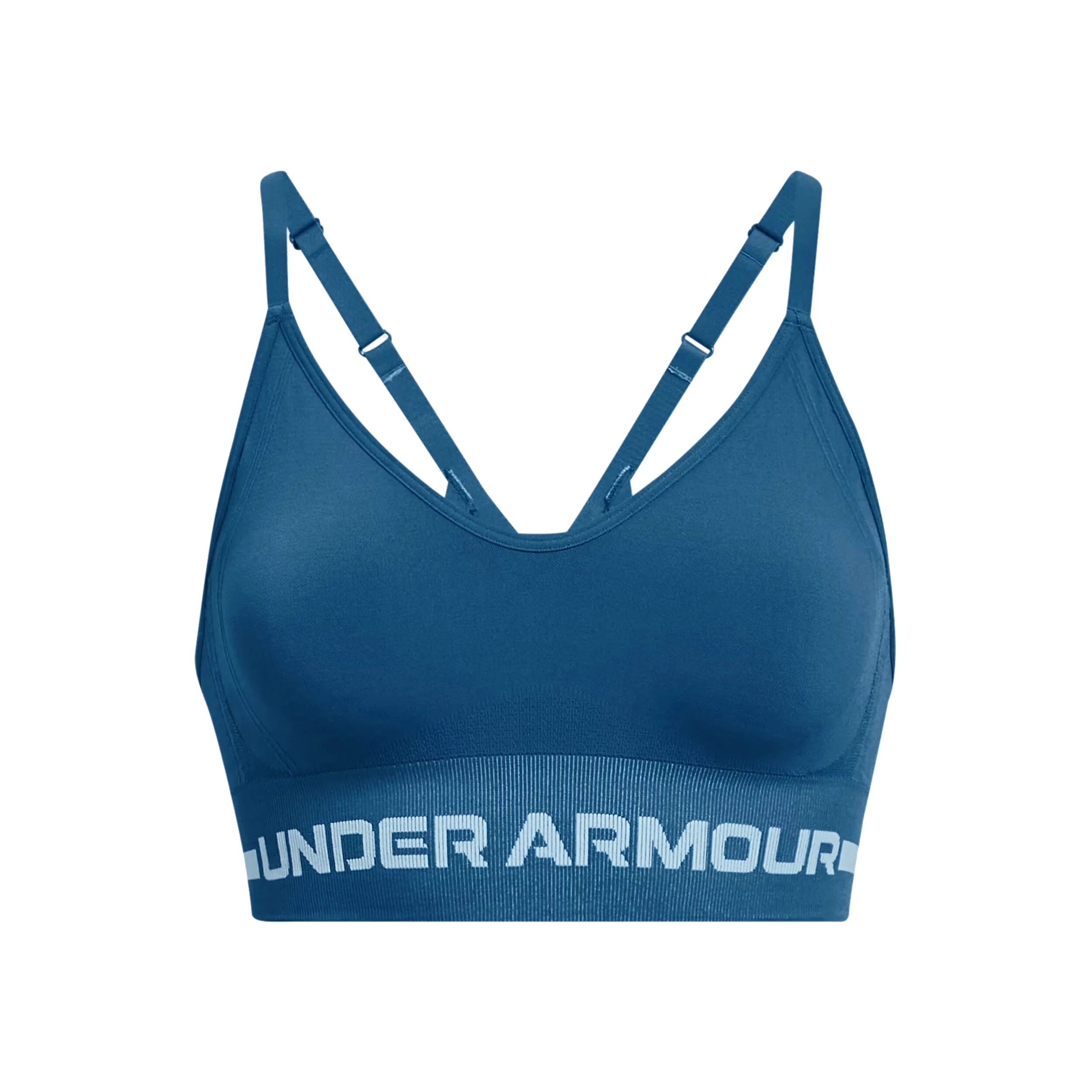 Seamless Low Long Sport-BH Damen - Petrol