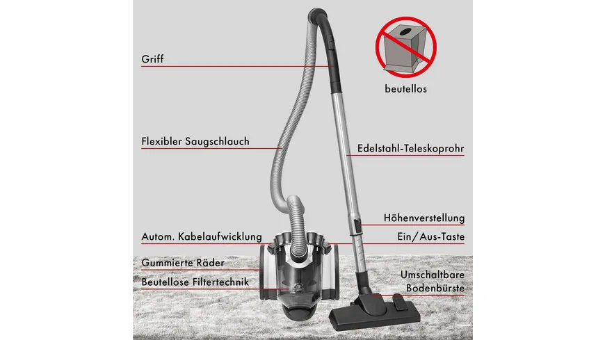 ProfiCare Bodenstaubsauger PC-BS 3110