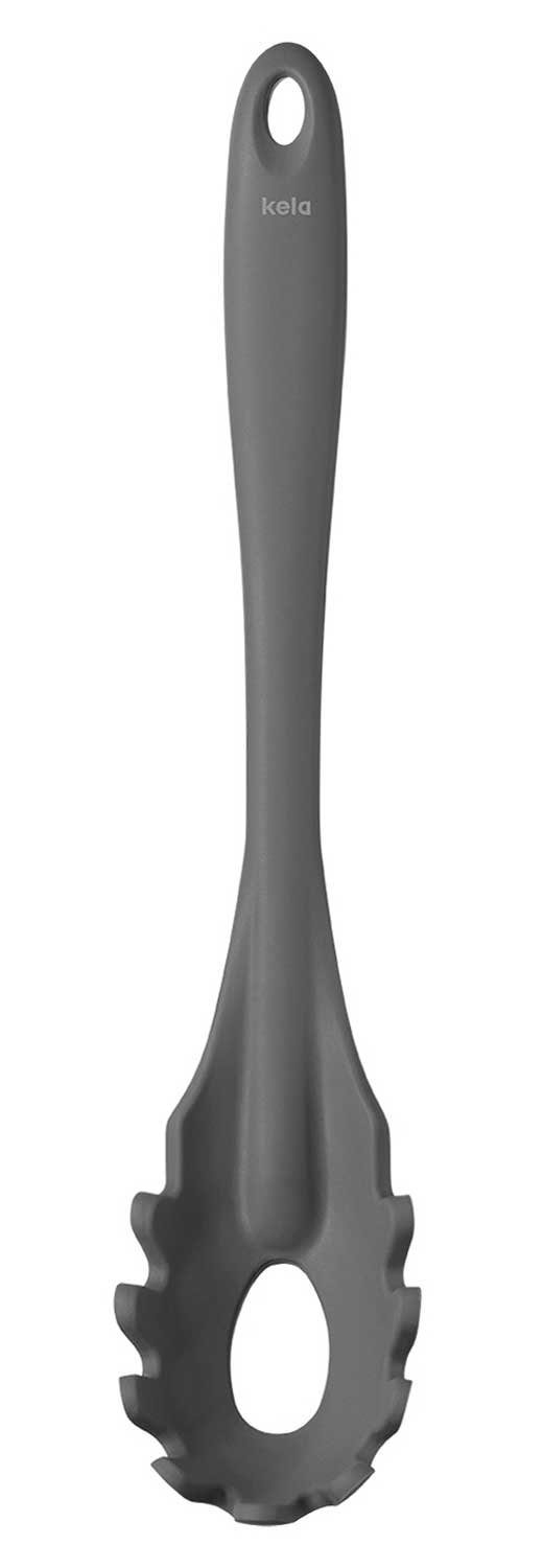 kela Auflaufform Spaghettilöffel TOM, Grau, B 7 cm, L 29 cm, Silikon
