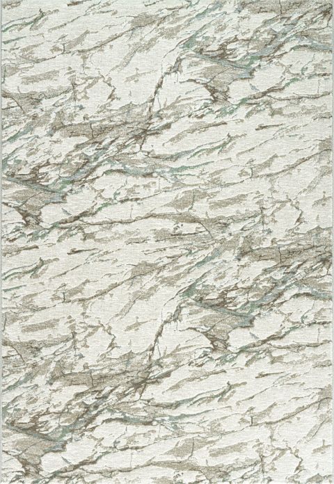 Webteppich Peridot Weiß-Grau-Grün 160 x 230 cm