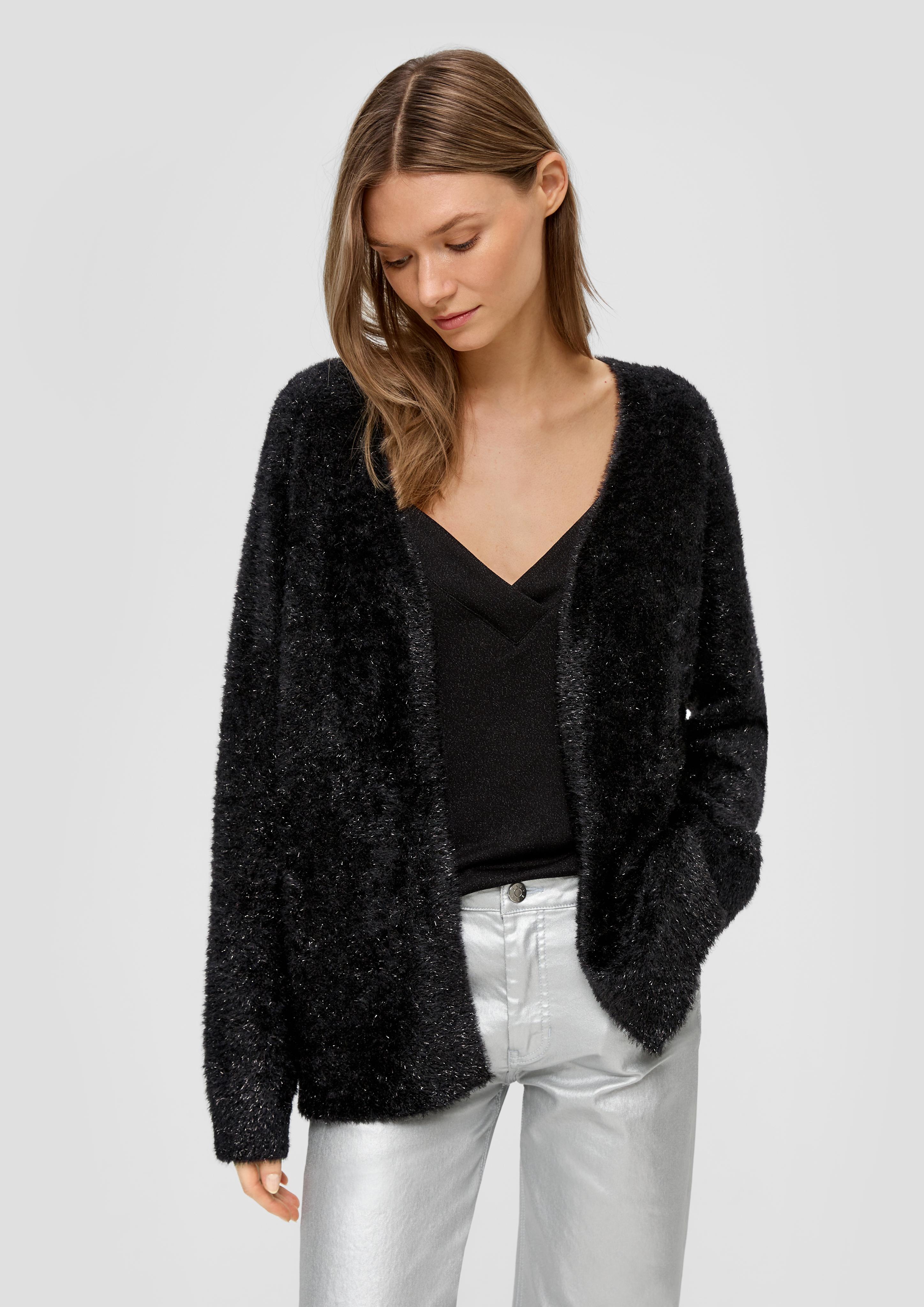 Offener Cardigan mit Effekt-Garn  2145460-9999