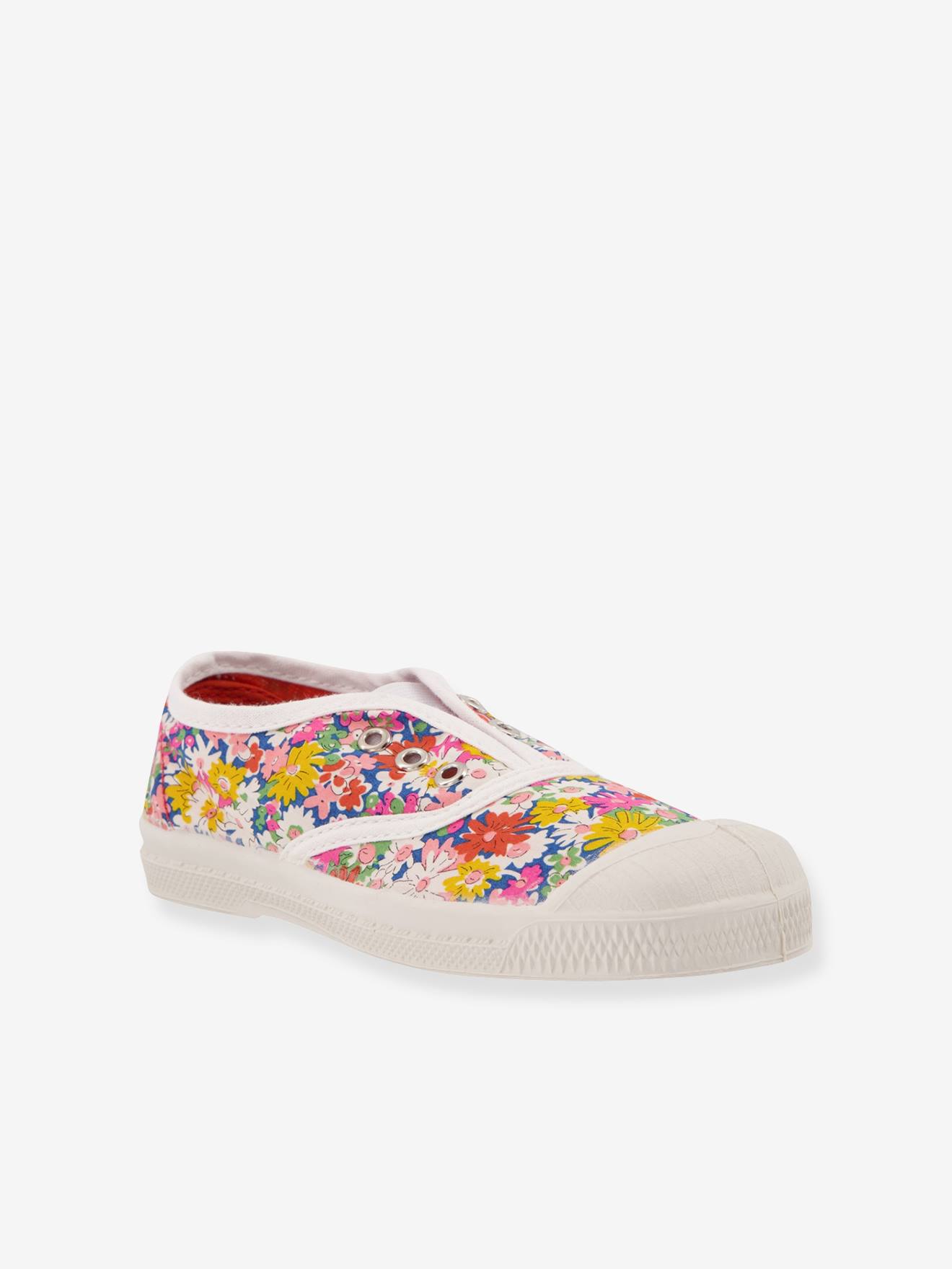 Tennis coton imprimé Liberty® enfant Elly BENSIMON® blanc imprimé