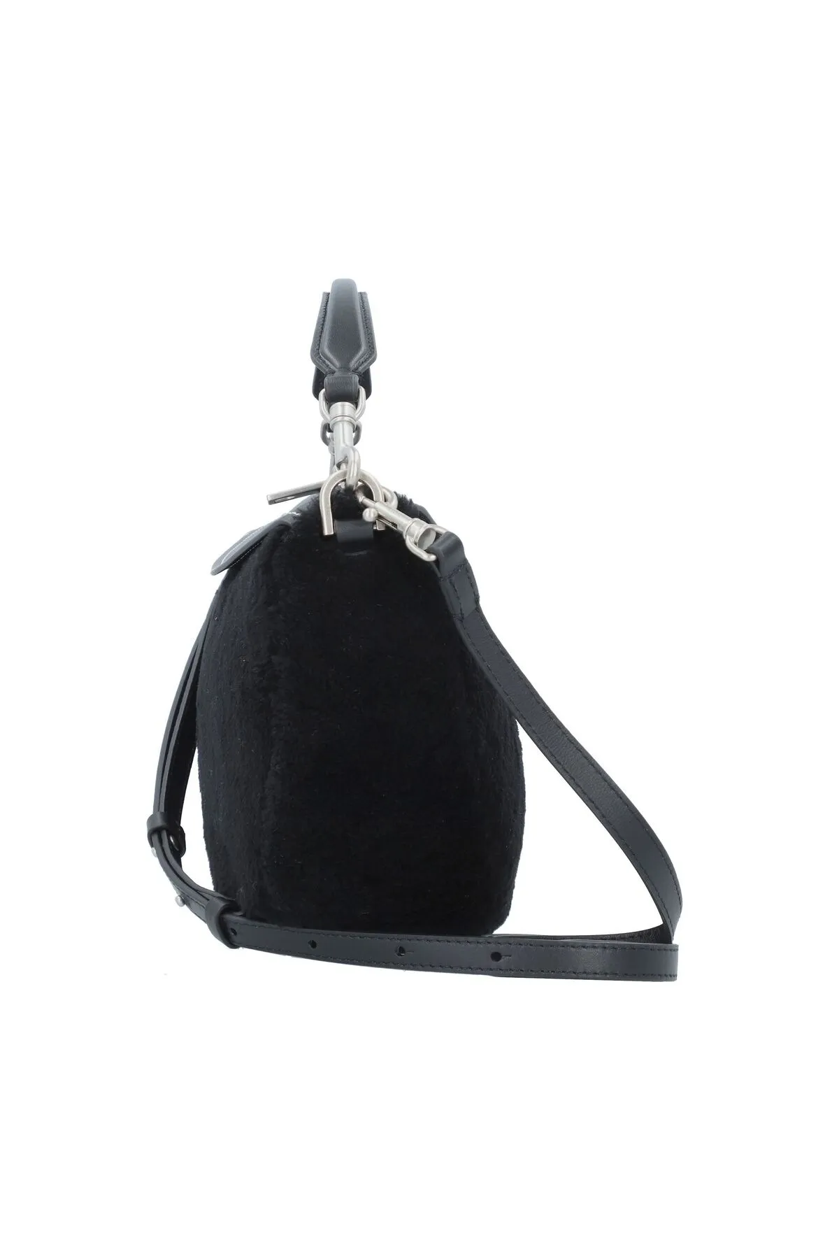 liebeskind  Shearling Handtasche Leder 28 cm