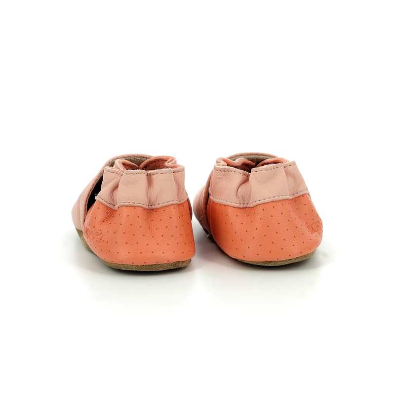 Chaussons cuir tannage vegetal Tiny Cherry