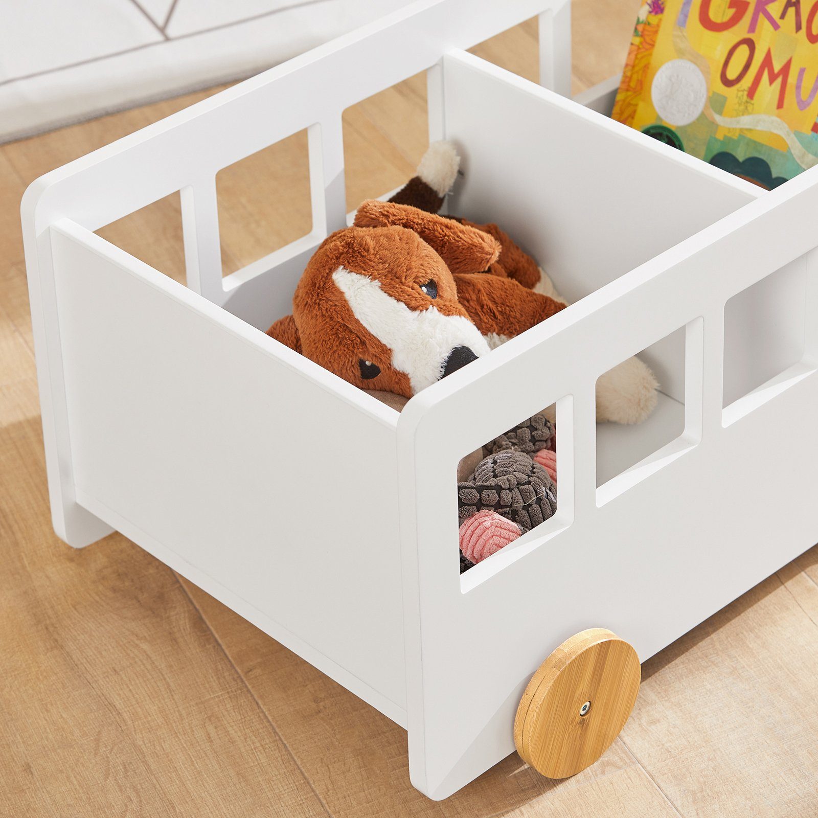 SoBuy Bücherregal KMB41, Kinderregal Aufbewahrungsregal für Kinder Bücherständer Spielzeugregal