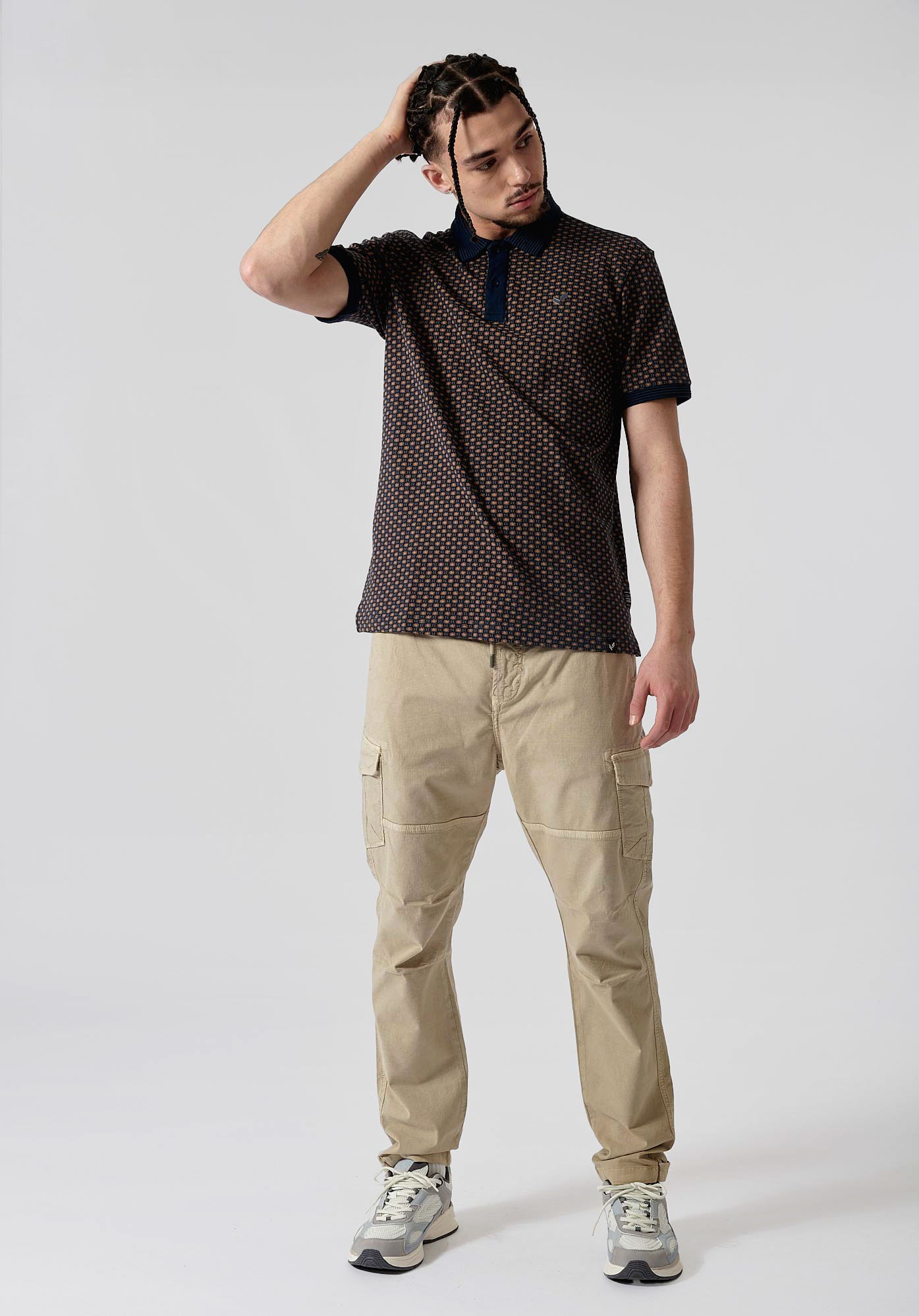 NORIS  Polo bleu homme 100% coton
