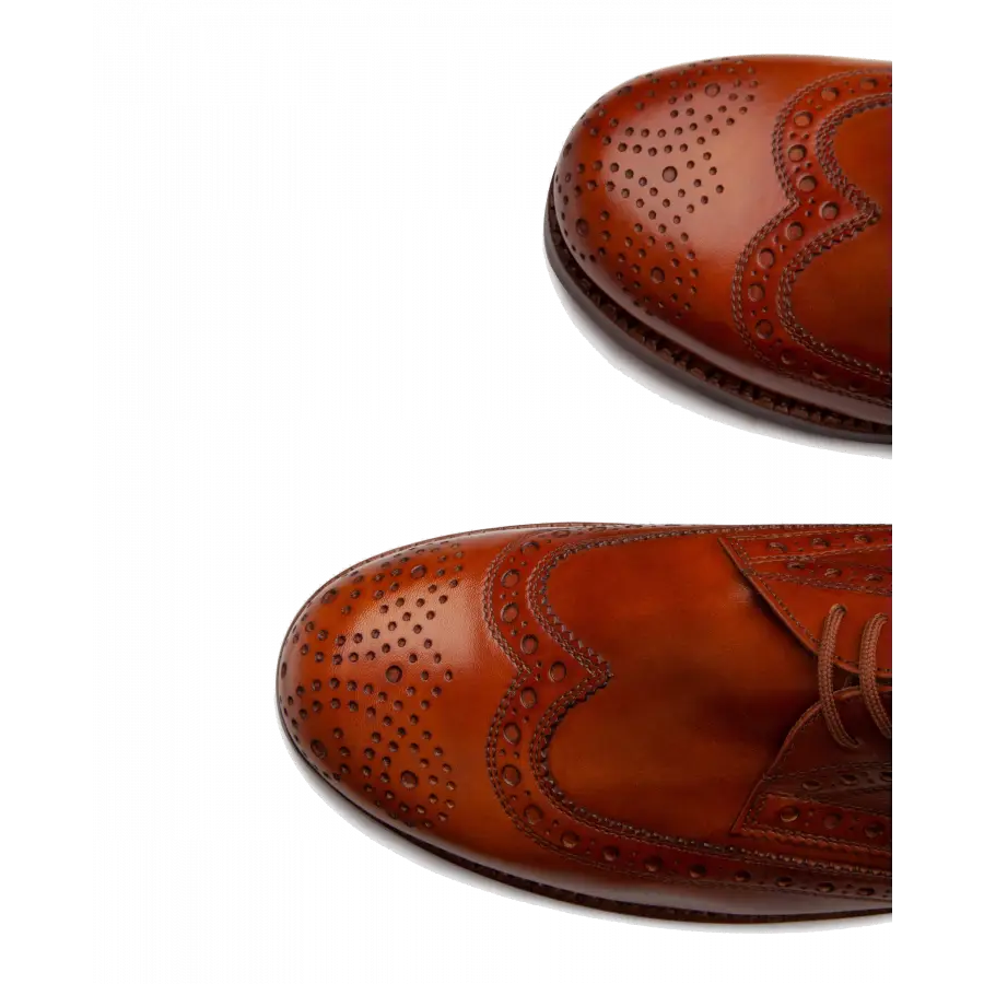 Heinrich Dinkelacker - Businessschuhe Derby RIO FUL-BROGUE TC Toscana calf - beige