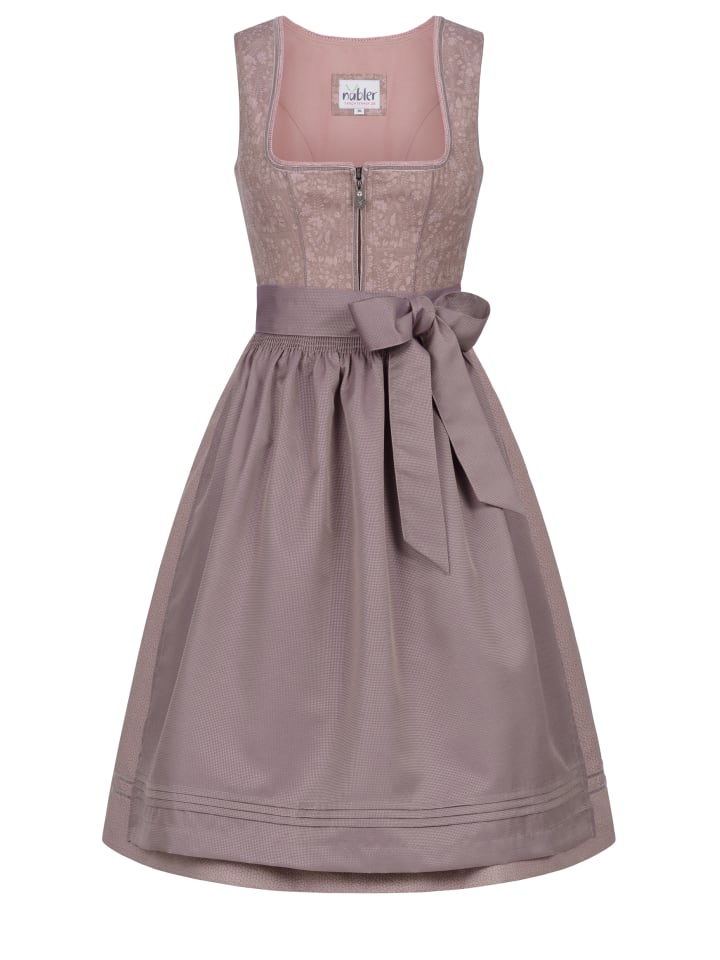 Nübler Midi Dirndl Gerlis in Mauve günstig kaufen