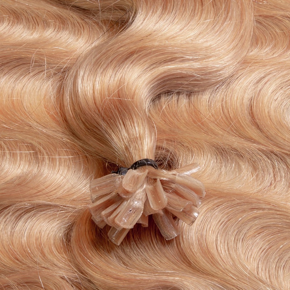 hair2heart Extensions à chaud Bonding Premium cheveux naturels #27 Blond doré foncé 0.5g extensions