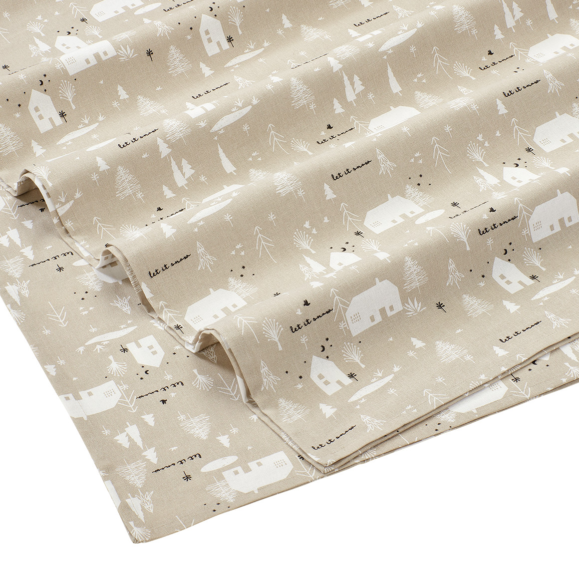 Tischdecke mit Winterlandschaft