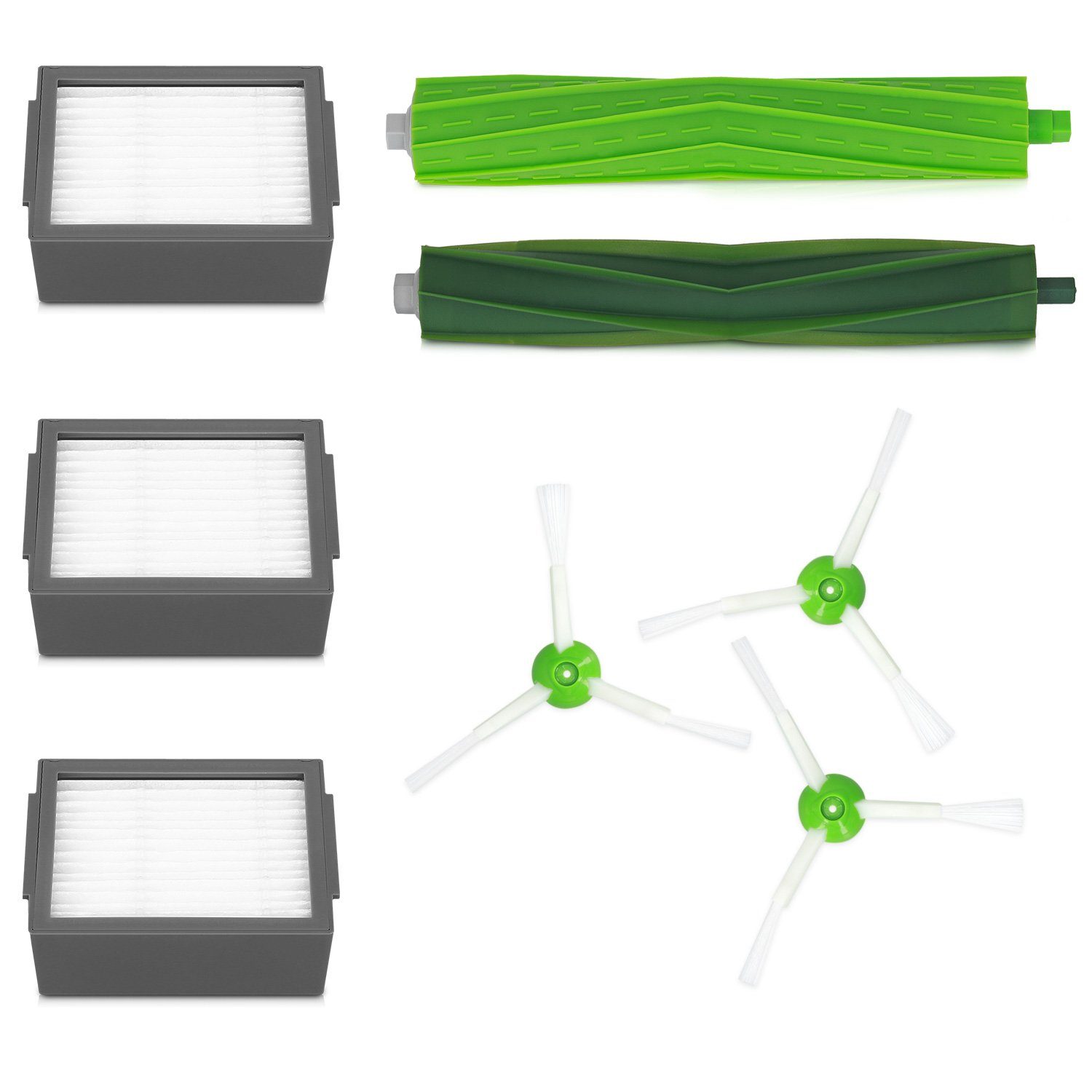 kwmobile Saugroboter Zubehör-Set Ersatzteile Set für iRobot Roomba e/i Serie - Filter, Bürsten
