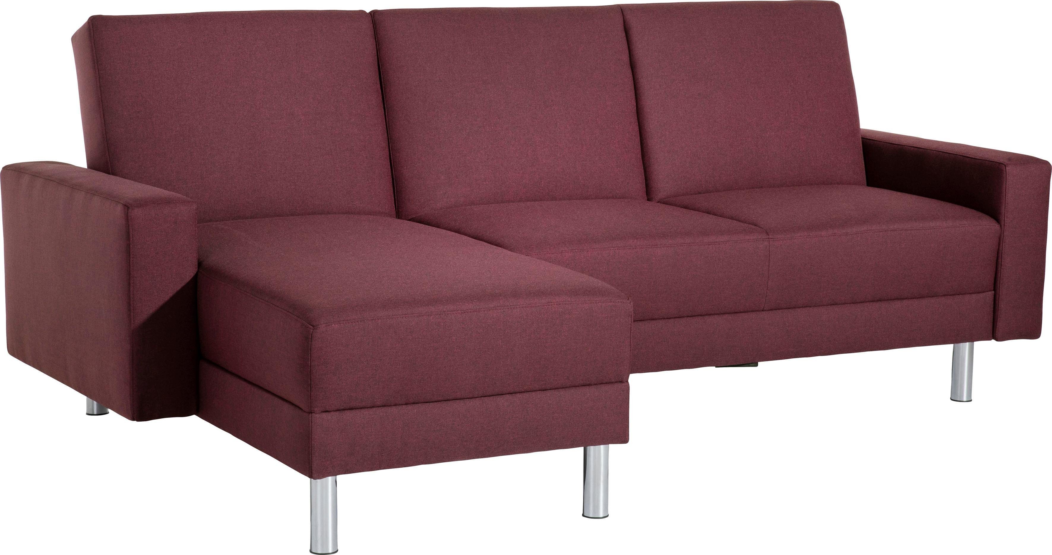 Max Winzer® Schlafsofa Just Fresh, mit Rückenverstellung, inklusive Stauraumhocker