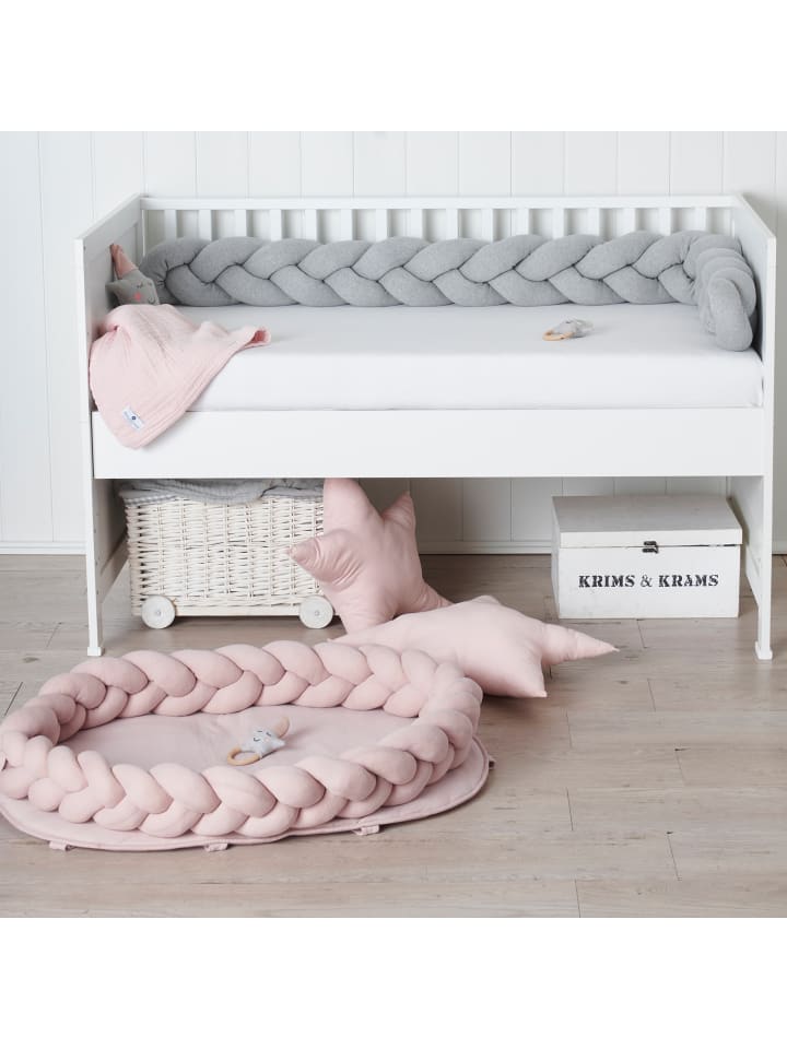 nordic coast company  Baby Nest geflochten Rosa günstig kaufen onesize