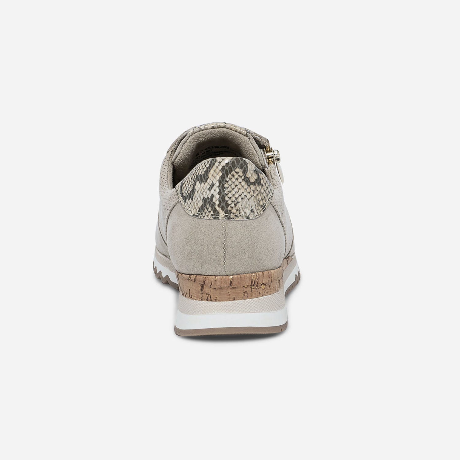 Tennis MARCO TOZZI beige et imprimé python