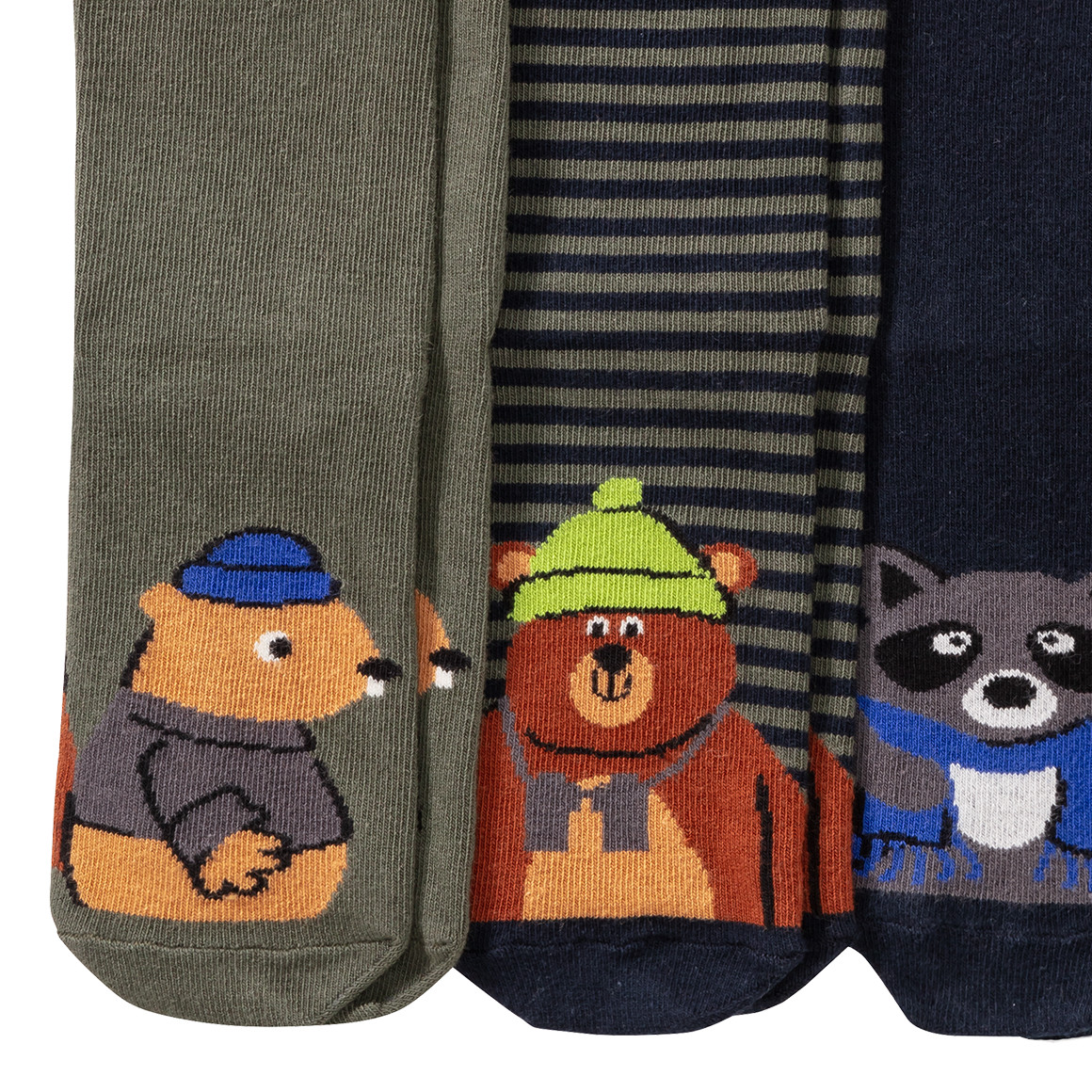 5 Paar Baby Socken mit Tier-Motiven