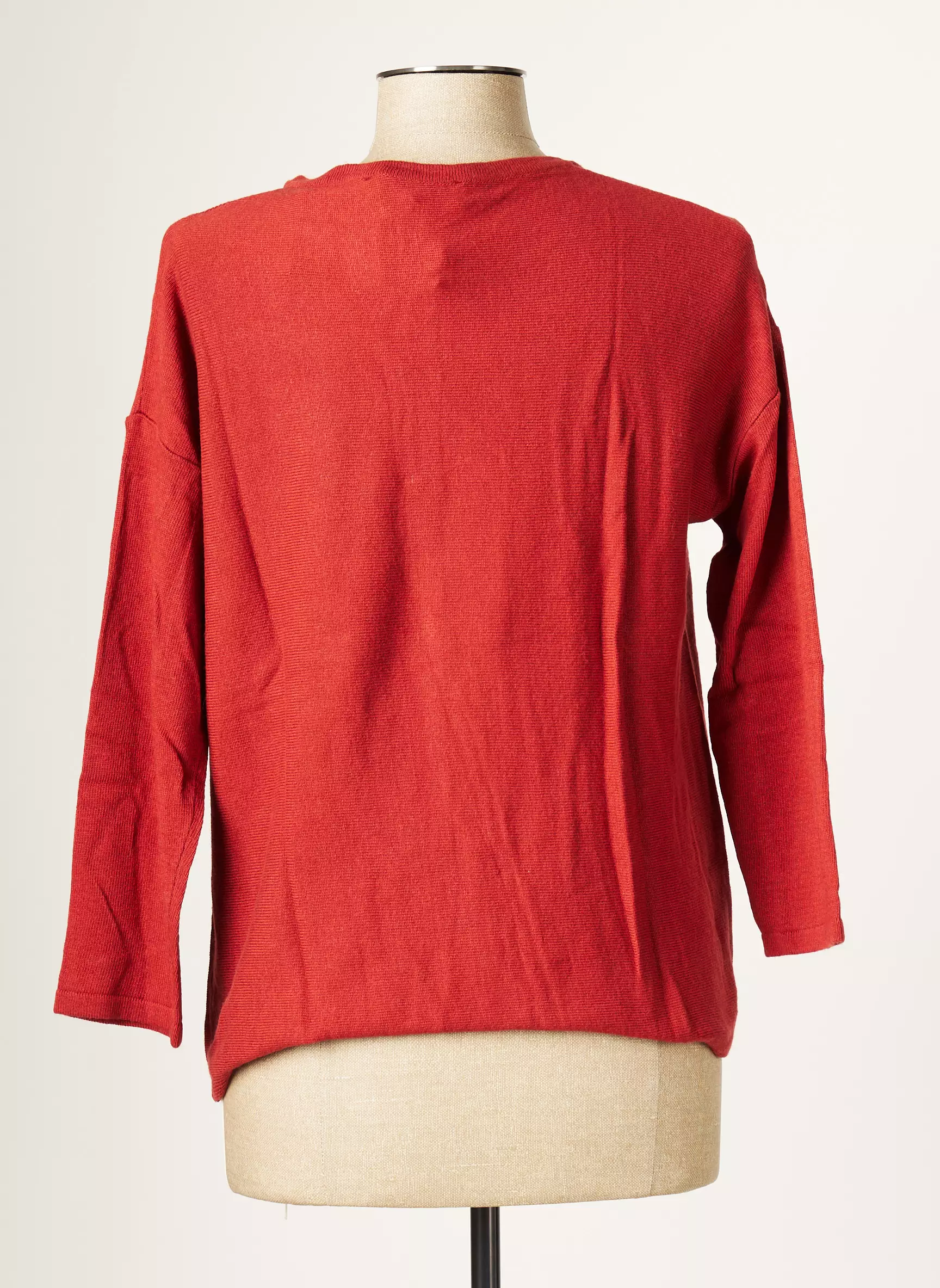 Blanc Boheme Cardigans Femme couleur orange