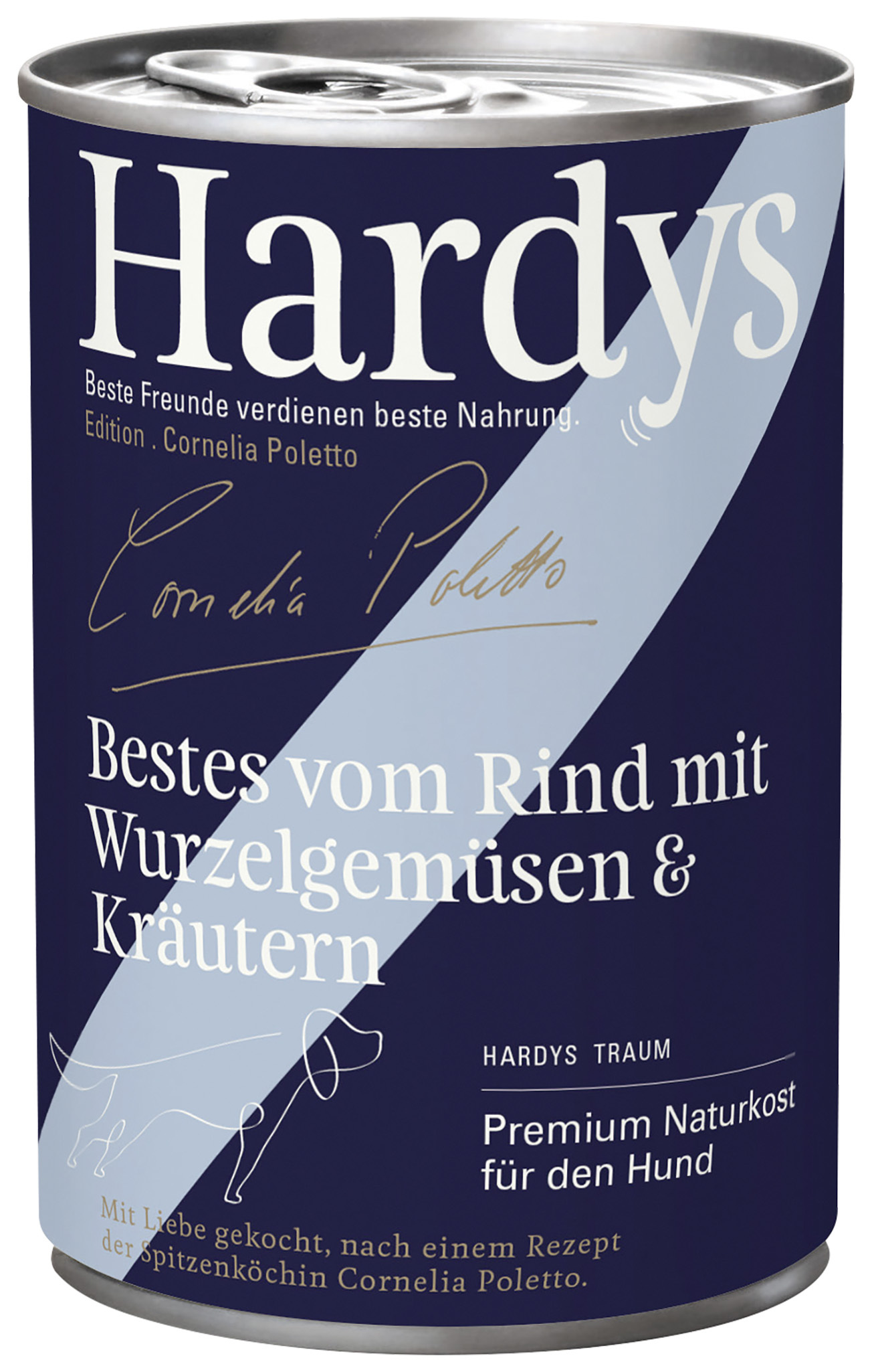HARDYS Hundenassfutter HARDYS Edition Cornelia Poletto 6x400 g Rind mit klassischen Gemüsen